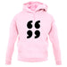 66 99 Quote Marks unisex hoodie