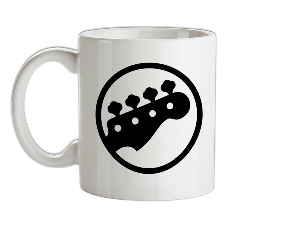 Bass Guitar Headstock Ceramic Mug