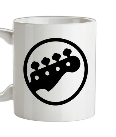 Bass Guitar Headstock Ceramic Mug