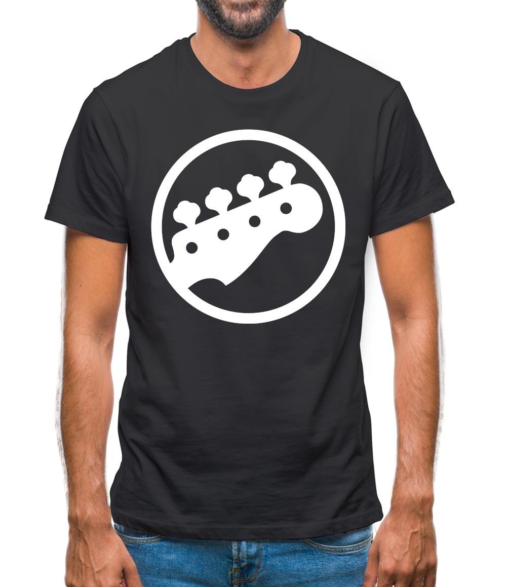 Bass Guitar Headstock Mens T-Shirt
