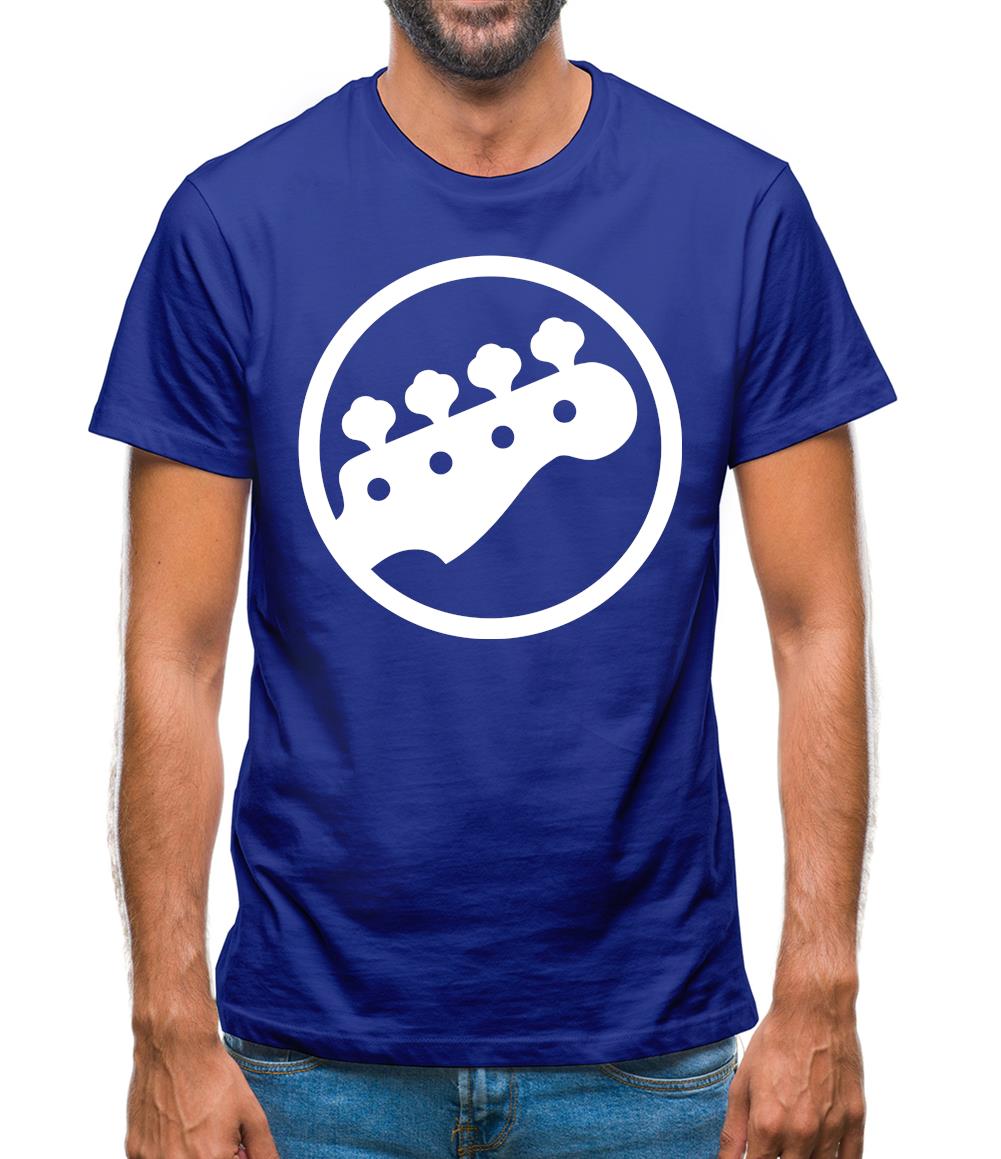 Bass Guitar Headstock Mens T-Shirt