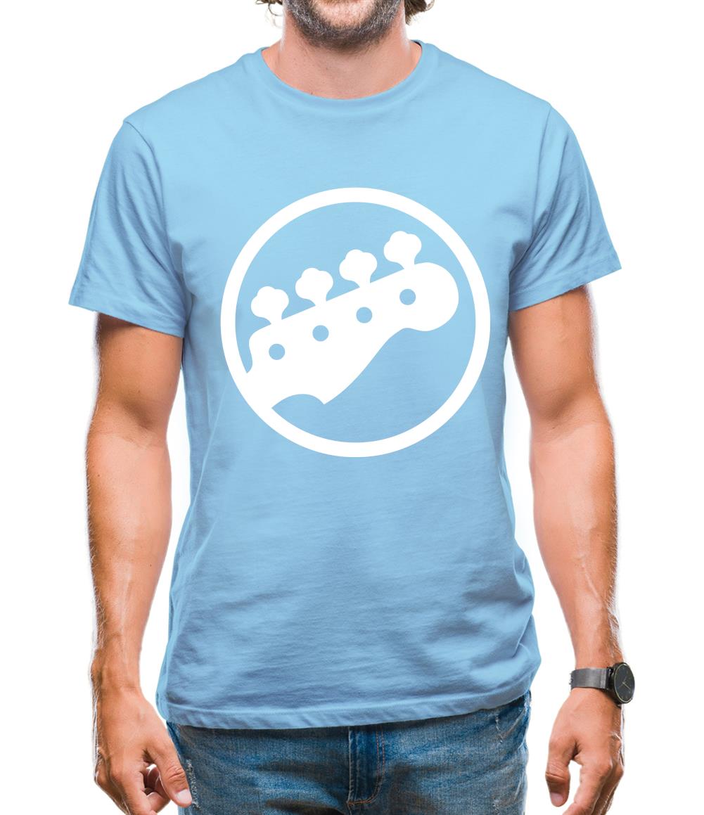 Bass Guitar Headstock Mens T-Shirt