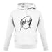 Ramona Hair Sketch unisex hoodie