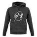 Ramona Hair Sketch unisex hoodie