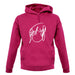 Ramona Hair Sketch unisex hoodie