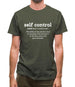 Self Control Definition Mens T-Shirt