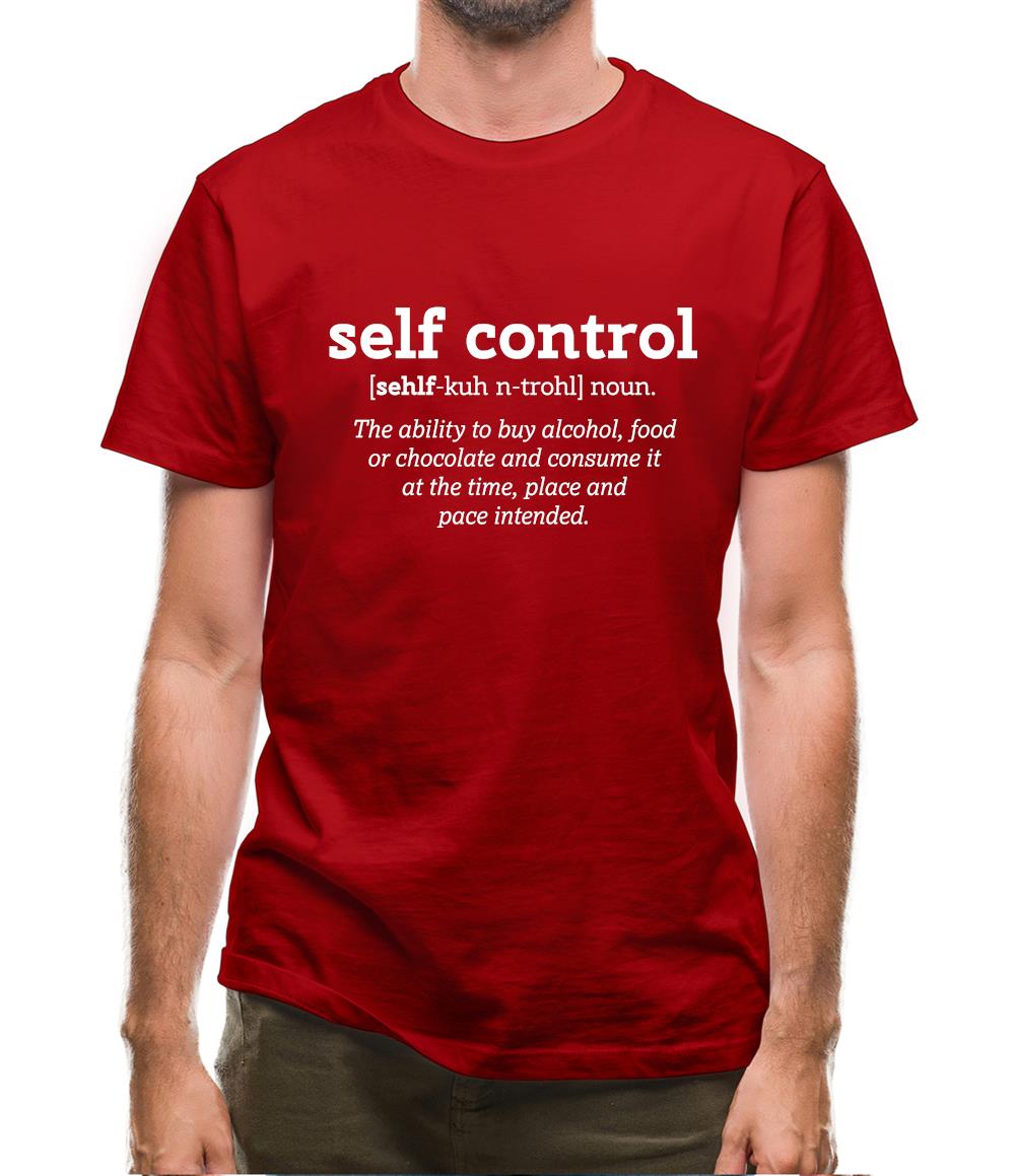 Self Control Definition Mens T-Shirt