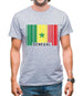 Senegal Barcode Style Flag Mens T-Shirt