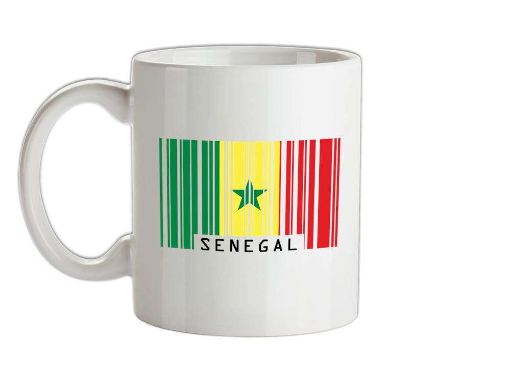 Senegal Barcode Style Flag Ceramic Mug