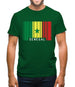 Senegal Barcode Style Flag Mens T-Shirt