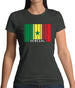 Senegal Barcode Style Flag Womens T-Shirt