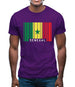 Senegal Barcode Style Flag Mens T-Shirt