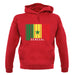 Senegal Barcode Style Flag unisex hoodie