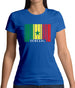 Senegal Barcode Style Flag Womens T-Shirt