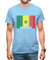 Senegal Barcode Style Flag Mens T-Shirt