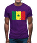 Senegal Grunge Style Flag Mens T-Shirt