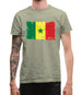 Senegal Grunge Style Flag Mens T-Shirt