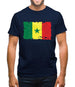 Senegal Grunge Style Flag Mens T-Shirt
