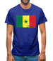 Senegal Grunge Style Flag Mens T-Shirt