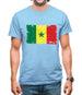Senegal Grunge Style Flag Mens T-Shirt