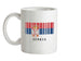 Serbia Barcode Style Flag Ceramic Mug