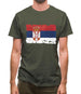 Serbia Grunge Style Flag Mens T-Shirt