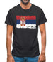 Serbia Grunge Style Flag Mens T-Shirt