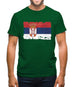 Serbia Grunge Style Flag Mens T-Shirt