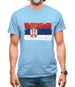 Serbia Grunge Style Flag Mens T-Shirt