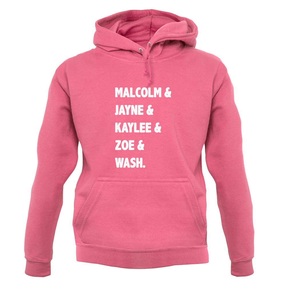 Serenity Crew List unisex hoodie