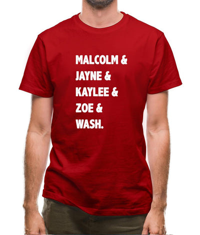 Serenity Crew List Mens T-Shirt