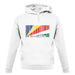 Seychelles Barcode Style Flag unisex hoodie