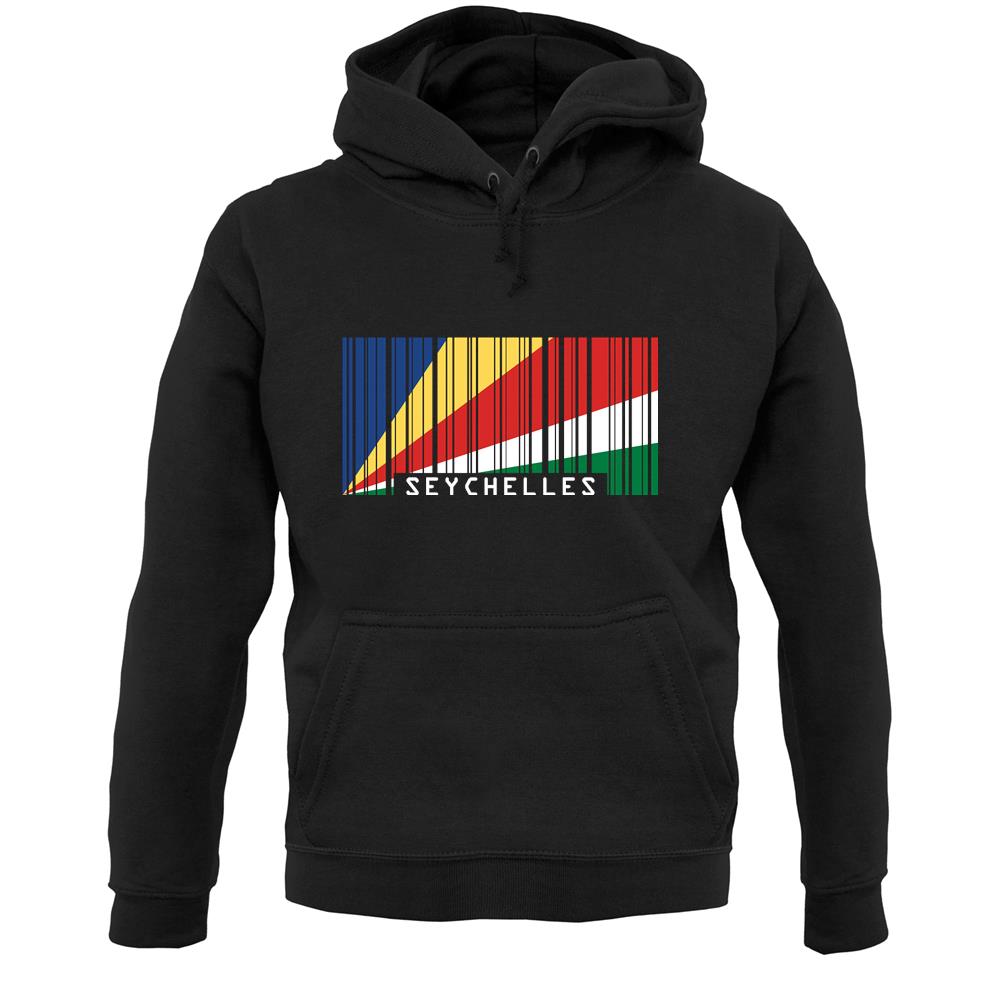 Seychelles Barcode Style Flag Unisex Hoodie