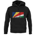 Seychelles Barcode Style Flag unisex hoodie