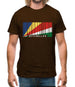 Seychelles Barcode Style Flag Mens T-Shirt
