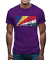 Seychelles Barcode Style Flag Mens T-Shirt