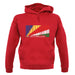 Seychelles Barcode Style Flag unisex hoodie