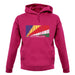 Seychelles Barcode Style Flag unisex hoodie