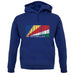 Seychelles Barcode Style Flag unisex hoodie