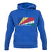 Seychelles Barcode Style Flag unisex hoodie