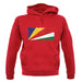 Seychelles Grunge Style Flag unisex hoodie