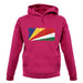 Seychelles Grunge Style Flag unisex hoodie