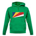 Seychelles Grunge Style Flag unisex hoodie