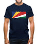 Seychelles Grunge Style Flag Mens T-Shirt