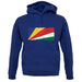 Seychelles Grunge Style Flag unisex hoodie