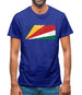 Seychelles Grunge Style Flag Mens T-Shirt