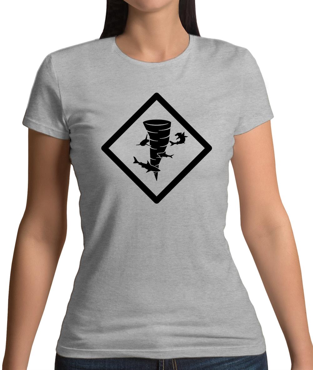 Shark Tornado Womens T-Shirt
