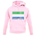 Sierra Leone  Barcode Style Flag unisex hoodie