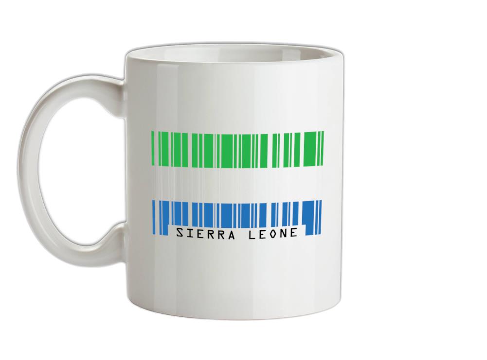 Sierra Leone Barcode Style Flag Ceramic Mug