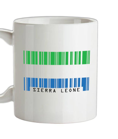 Sierra Leone Barcode Style Flag Ceramic Mug